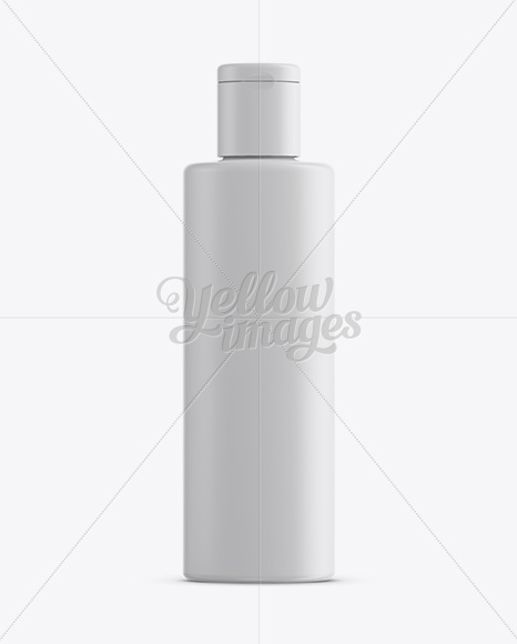 Matte Plastic Bottle With Flip-Top Mockup