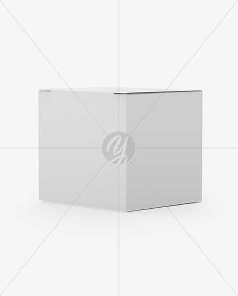 Paper Box Mockup - Half Side View