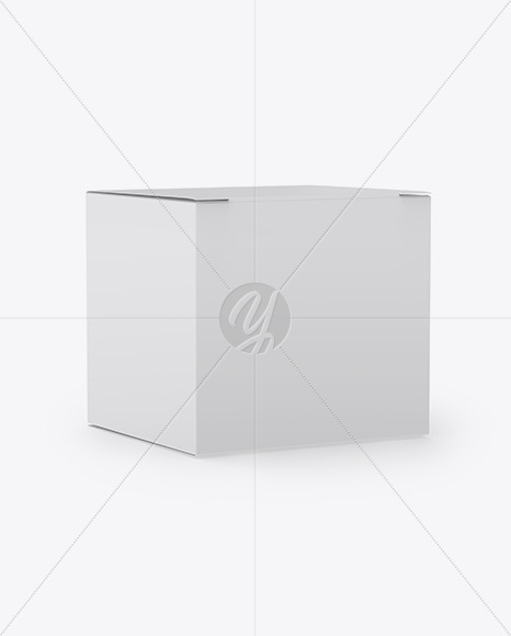 Paper Box Mockup - Half Side View