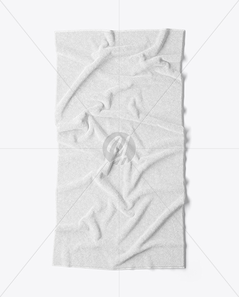 Beach Towel Mockup - Top View