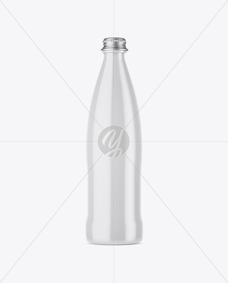 Glossy Drink Bottle Mockup