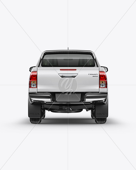 Toyota Hilux Mockup - Back View