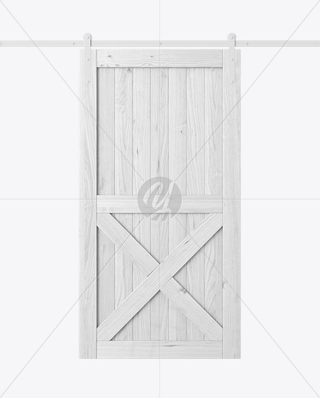 Vintage Barn Door Mockup