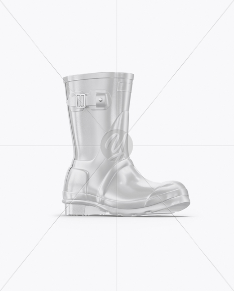 Rain Boot Mockup - Half Side View