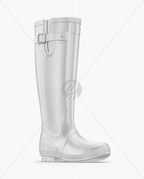 Rain Boot Mockup - Half Side View