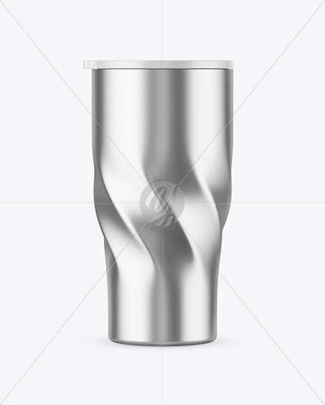 390ml Matte Stainless Steel Travel Cup Mockup - Free Download Images