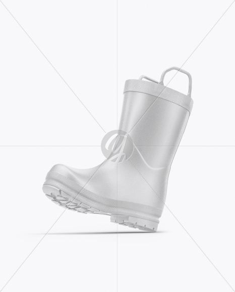 Rain Boot Mockup - Half Side View