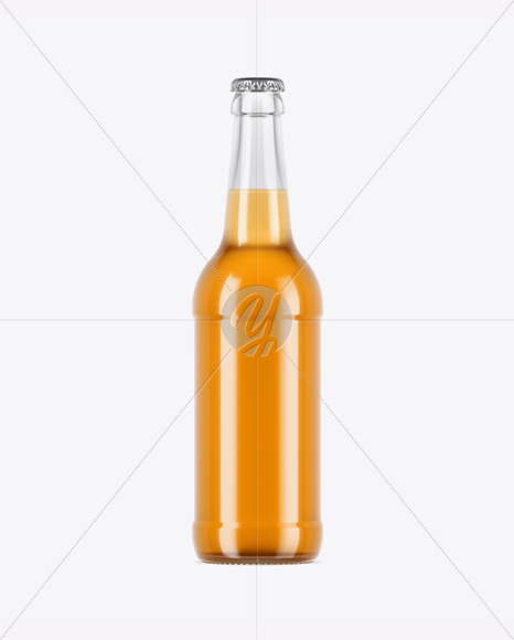 Clear Glass Orange Drink Bottle Mockup Clear Glass Orange Drink Bottle Mockup