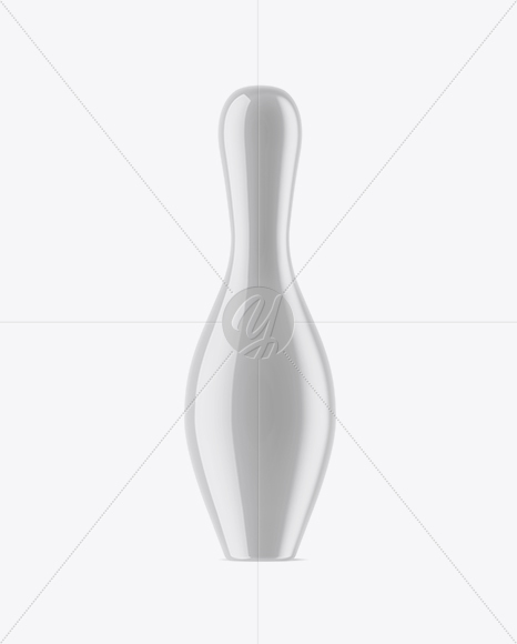 Glossy Bowling Pin Mockup