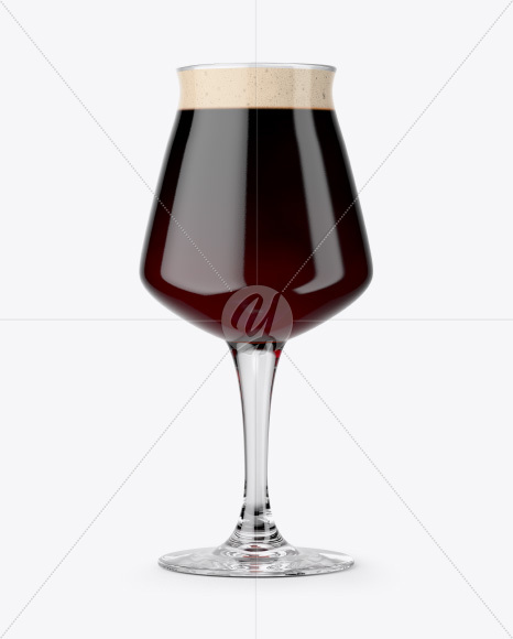 Teku Glass With Stout Beer Mockup