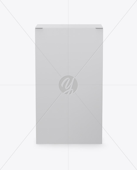 Paper Box Mockup - Front View