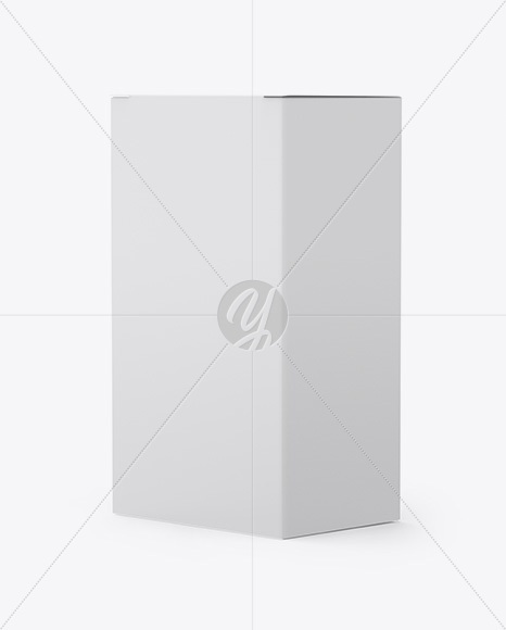 Paper Box Mockup - Half Side View