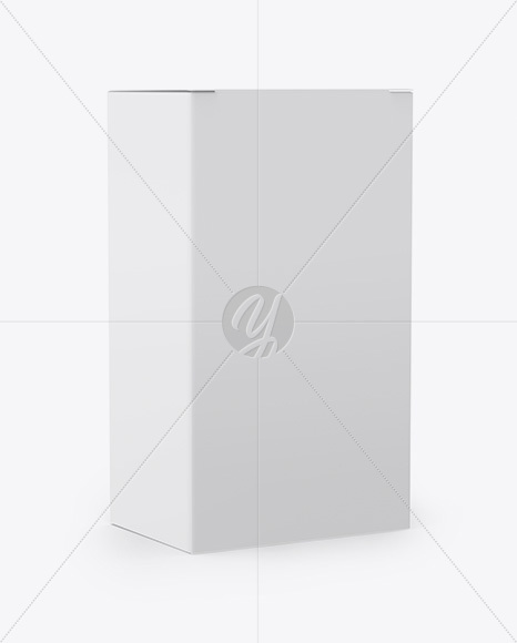 Paper Box Mockup - Half Side View