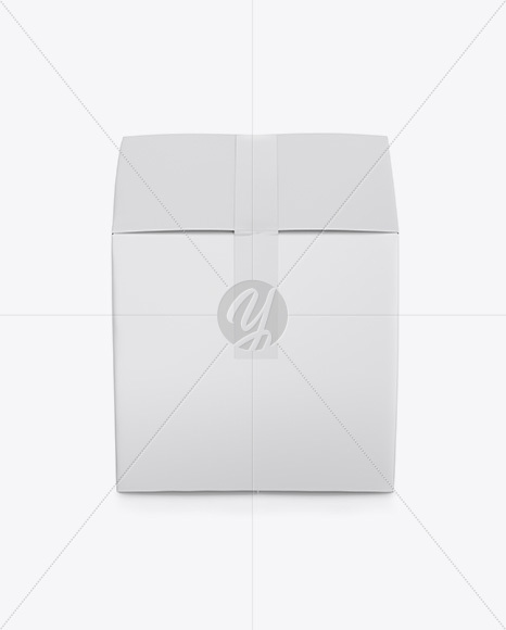 Paper Box Mockup - Side View (High-Angle Shot)