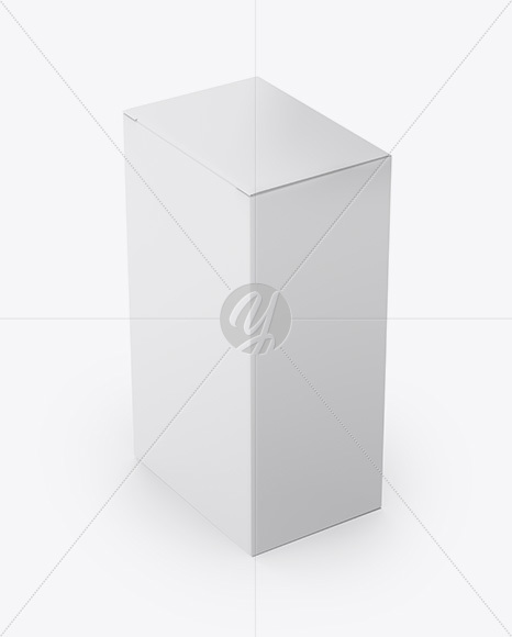 Paper Box Mockup - Half Side View