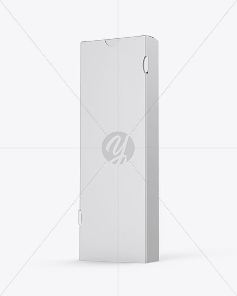 Paper Box Mockup - Half Side View