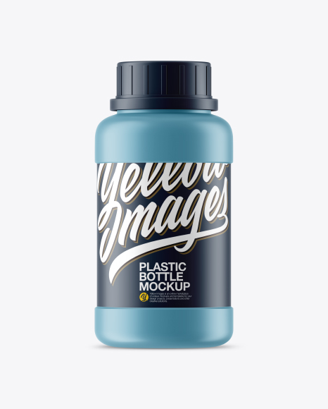 Matte Plastic Bottle Mockup