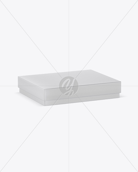 Matte Paper Box Mockup - Half Side View