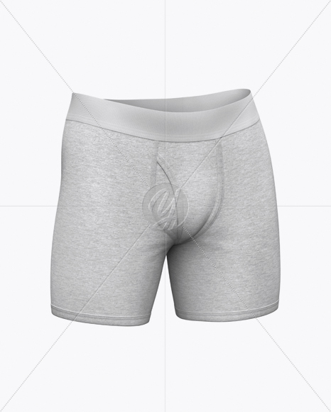 Melange Men's Boxer Briefs Mockup - Half Side View