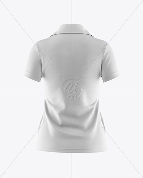 Women’s Polo Mockup - Back View