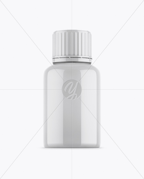 Glossy Plastic Bottle Mockup