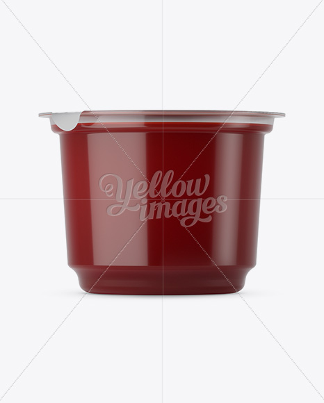 Cherry Jelly Cup Mockup - Eye-Level Shot