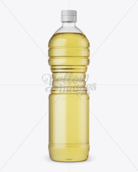 Plastic Sunflower Oil Bottle Mockup