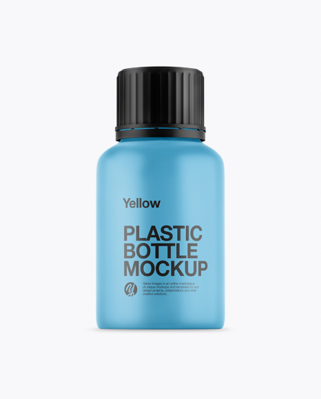 Matte Plastic Bottle Mockup