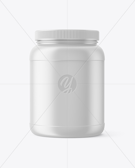 Matte Protein Jar Mockup