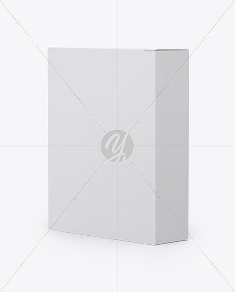 Paper Box Mockup - Half Side View