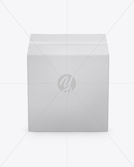 Paper Box Mockup - Side View (High-Angle Shot)