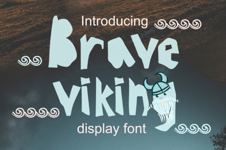 BRAVE-VIKING OTF font - Birthday font