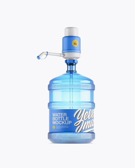 Water Bottle With Matte Pump Mockup - Download+198++Clear+Pump+Bottle+Mockup+Yellowimages