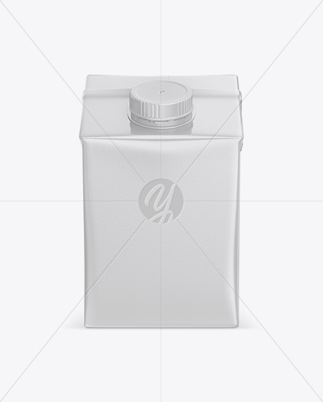 500ml Carton Box Mockup - Front View