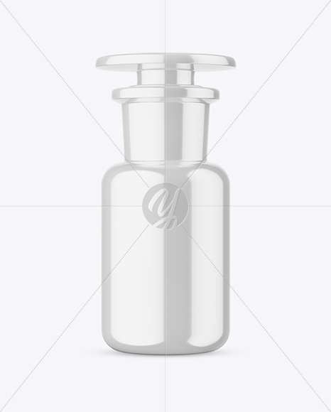 Glossy Ceramic Bottle Mockup