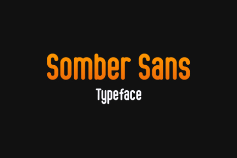 Somber Sans Typeface - Dark font