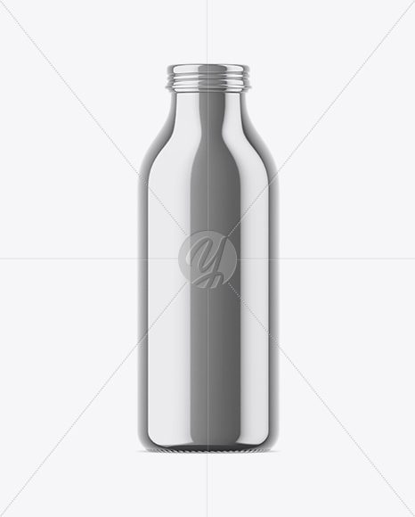 Metallic Bottle Mockup