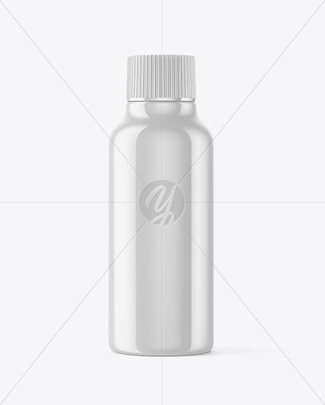 Glossy Plastic Bottle Mockup