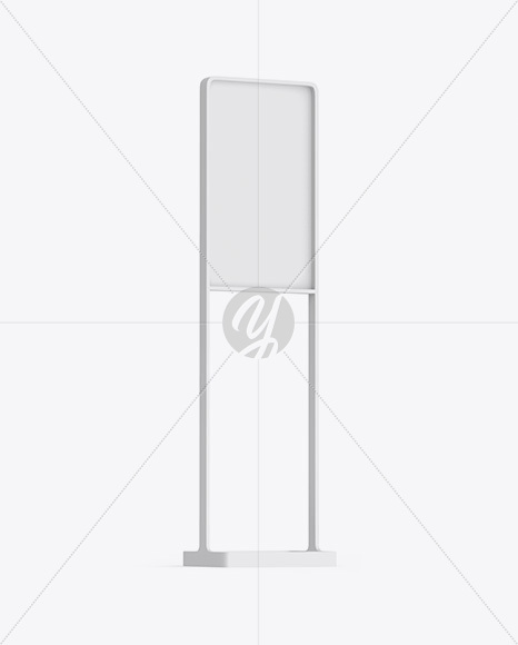 Street Stand Mockup - Half Side View