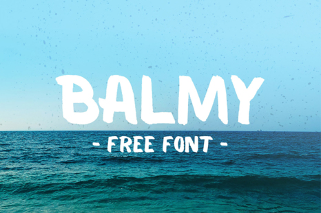 Balmy Brush Font - Blue sky