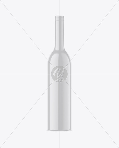 Glossy Ceramic Bottle Mockup