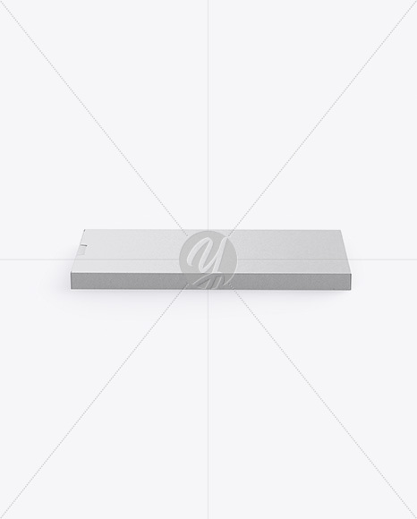 Kraft Box Mockup - Back Half Side View