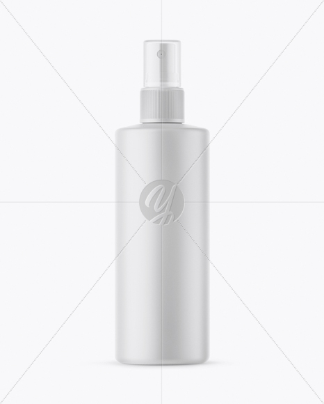 Matte Spray Bottle With Transparent Сap Mockup