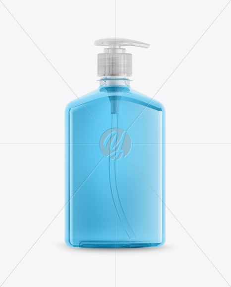 Cosmetic Bottle in Shrink Sleeve Mockup