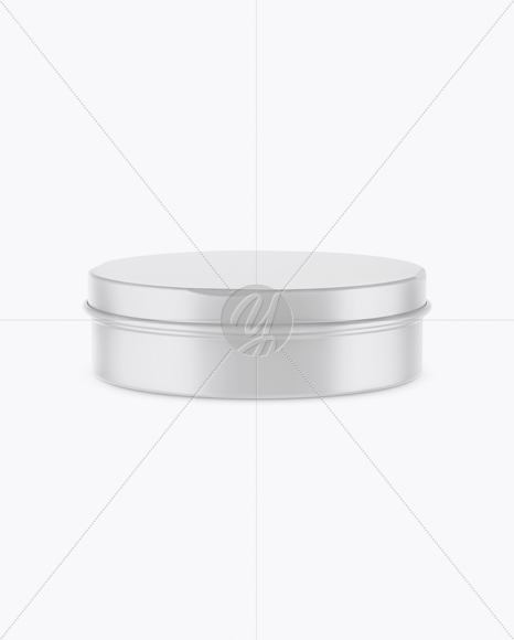 Matte Cosmetic Jar Mockup (High-Angle Shot)