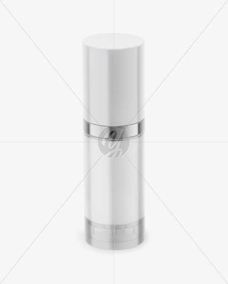 Cosmetic Bottle Mockup - Front View (High-Angle Shot)