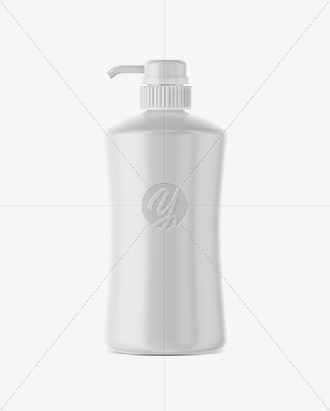 Plastic Bottle W/ Dispenser Mockup