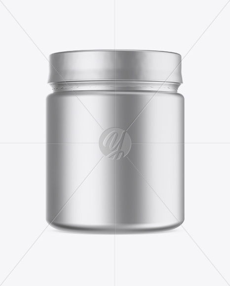 Metallic Protein Jar Mockup