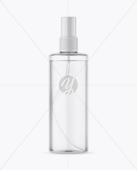 Clear Spray Bottle Mockup