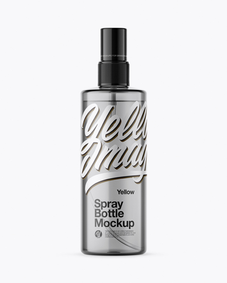 Dark Spray Bottle Mockup